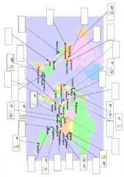 English Worksheet: World Weather Map 1