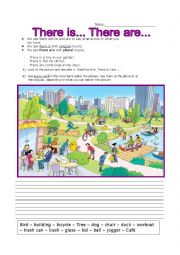 English Worksheet: There is / there are