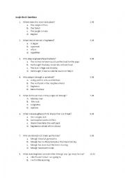 English Worksheet: Jungle Book worksheet