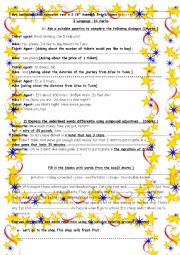 English Worksheet: 8th mid semester test n 2 (2016-2017)