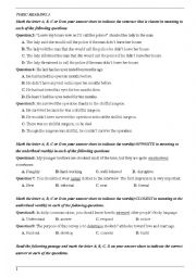 English Worksheet: Toeic reading