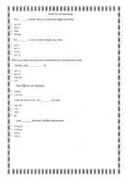 transport verbs