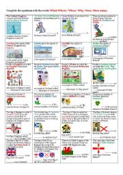 English Worksheet: The United Kingdom of Great Britain and Northern Ireland 