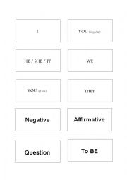 Pronoun flash cards 