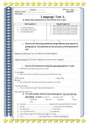 Language test for 2nd year students version 2