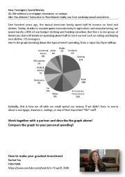 English Worksheet: How teens spend money + entrepreneurs