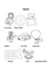 English Worksheet: Toys