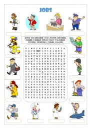 Jobs Wordsearch and Matching