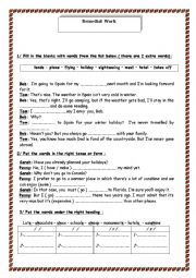 English Worksheet: remedial work