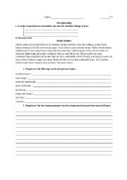 English Worksheet: Paraphrasing Activity - eBooks