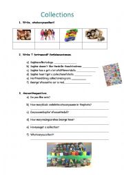 English Worksheet: Collections