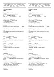English Worksheet: Dont let me down