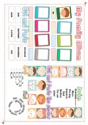 English Worksheet: Family album