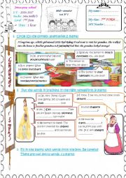 English Worksheet: 7th form second Mid-Semester Test