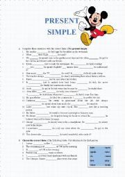 English Worksheet: Present Simple