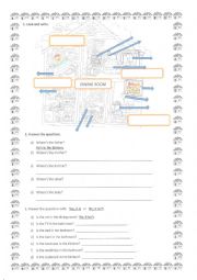 English Worksheet: Rooms and furniture