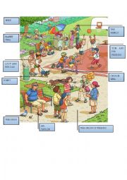 English Worksheet: At the park