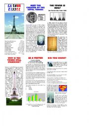 THE EIFFEL TOWER. Written Comprehension PART 1