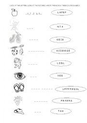 English Worksheet: ABC