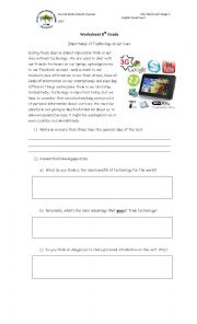 Technology Worksheet