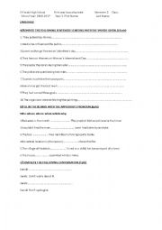 English Worksheet: quiz