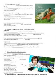 English Worksheet: 7 years by Lukas Graham