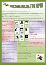 English Worksheet: AIRPORT TALK