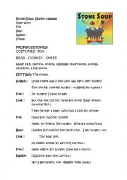 English Worksheet: Stone Soup - Kids Theatre