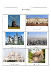 English Worksheet: Buildings