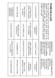 English Worksheet: Would I lie to you?