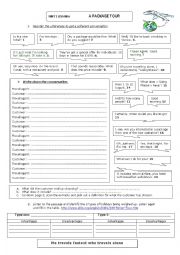 English Worksheet: package tour