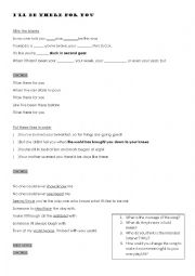 English Worksheet: Ill be there for you