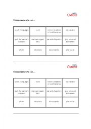 English Worksheet: Find someone who can