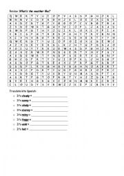 English Worksheet: Weather alphabet soup