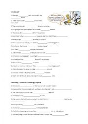 English Worksheet: some any