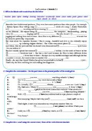 English Worksheet: MODULE 5 ENTERTAINMENT  review