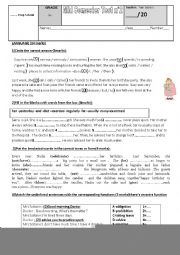 English Worksheet: mid semester test2