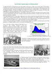 The Irish Potato famine and consequence on immigration