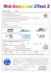 English Worksheet: ENGLISH TEST