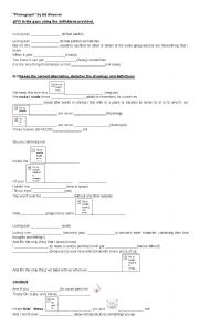 English Worksheet: Photograph by Ed Sheeran