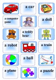 English Worksheet: toys memory 