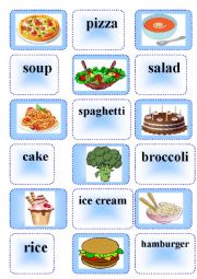 English Worksheet: Food memory