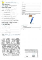 English Worksheet: There is - There are assessment