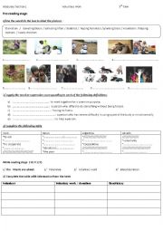 English Worksheet: module 6 lesson 1  voluntary work