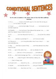 English Worksheet: CONDITIONAL SENTENCES