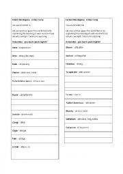 English Worksheet: Indian Camp - Dont say the word