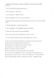 English Worksheet: Relative clauses