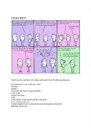 English Worksheet: Slang Expressions - Comic and vocab matching