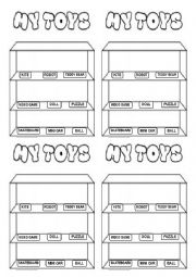 English Worksheet: TOY SHELF