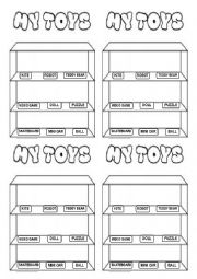 English Worksheet: TOY SHELF